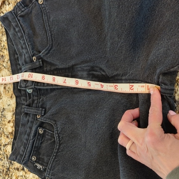 Y2K Vintage Outlaw Wanted Branded Washed Black Jeans Made In USA Women's Size 7 - Picture 12 of 13